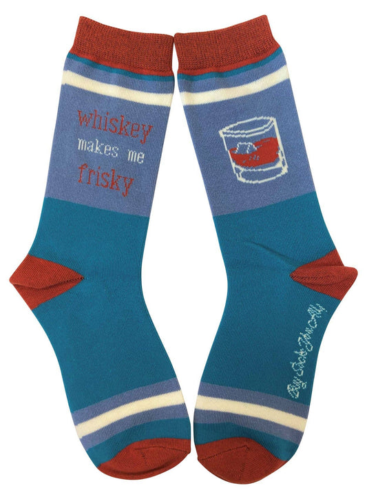 Whiskey Makes Me Frisky Women's Socks