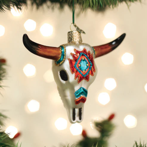 Southwestern Steer Skull Ornament