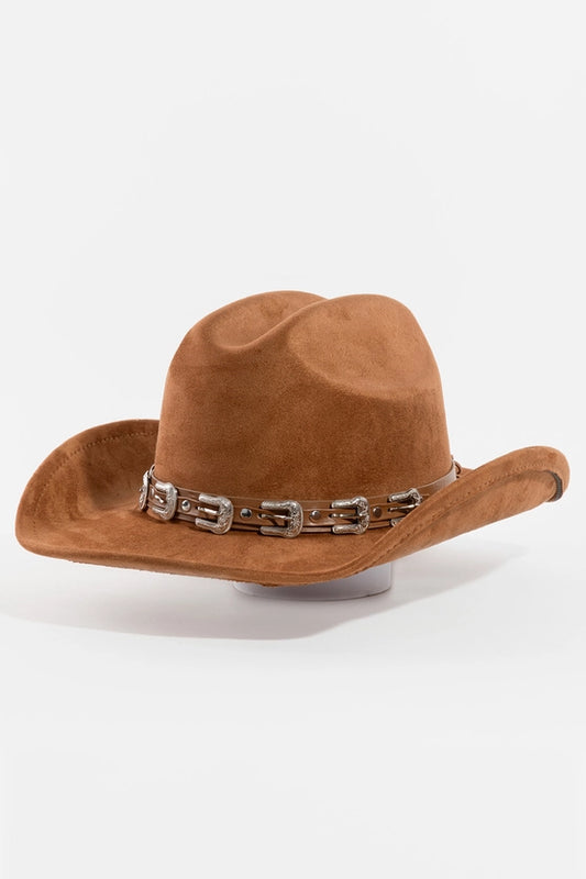 Belt Strap Cowboy Hat | Brown
