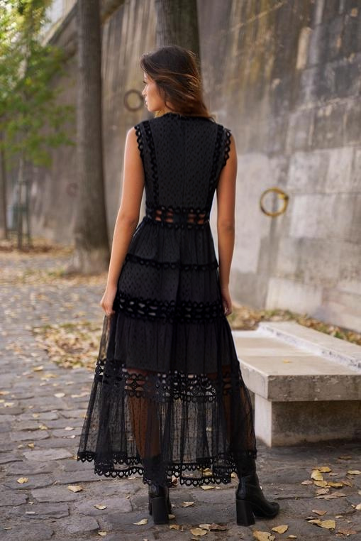 Ellie Long Lace Dress