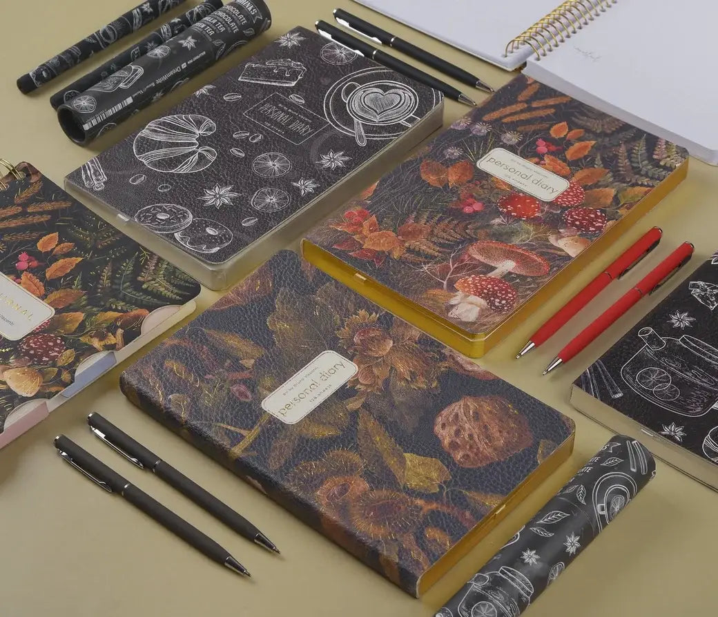 A5 Vegan Leather Daily Planner | Forest Flora 