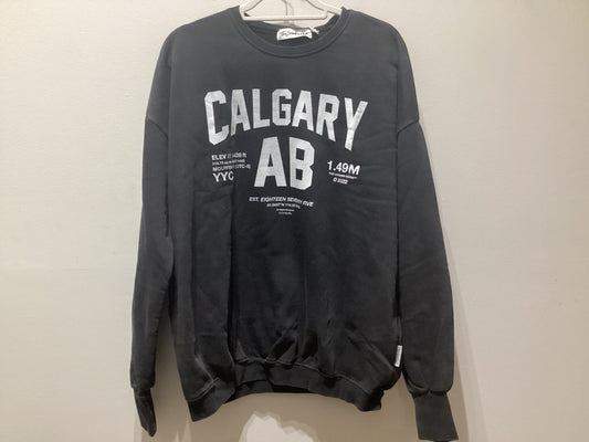 Calgary Sweatshirt - Black And White