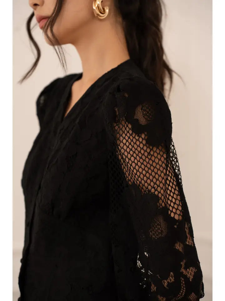 Avril Long Lace Dress