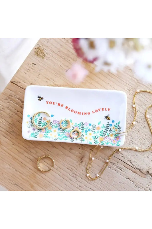 Floral Blooming Lovely Trinket Dish