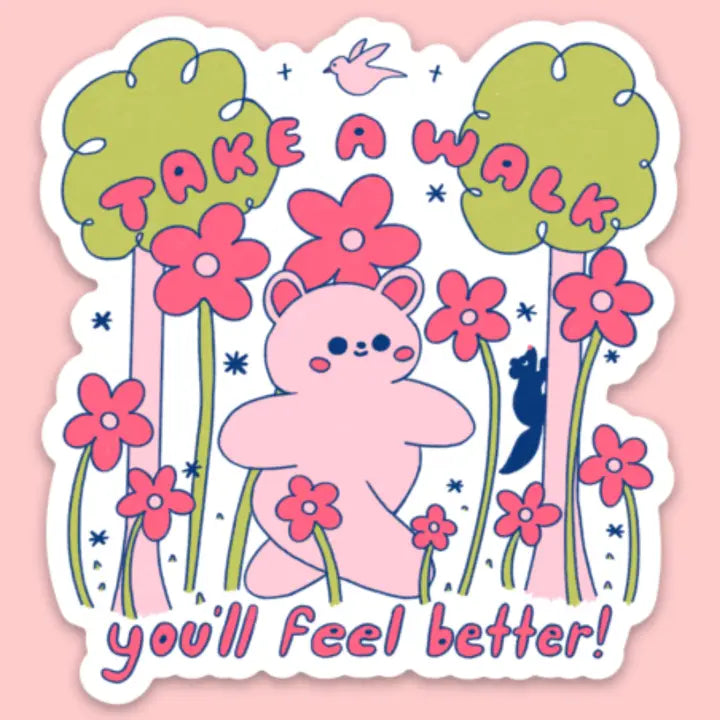 Take A Walk Vinyl Sticker