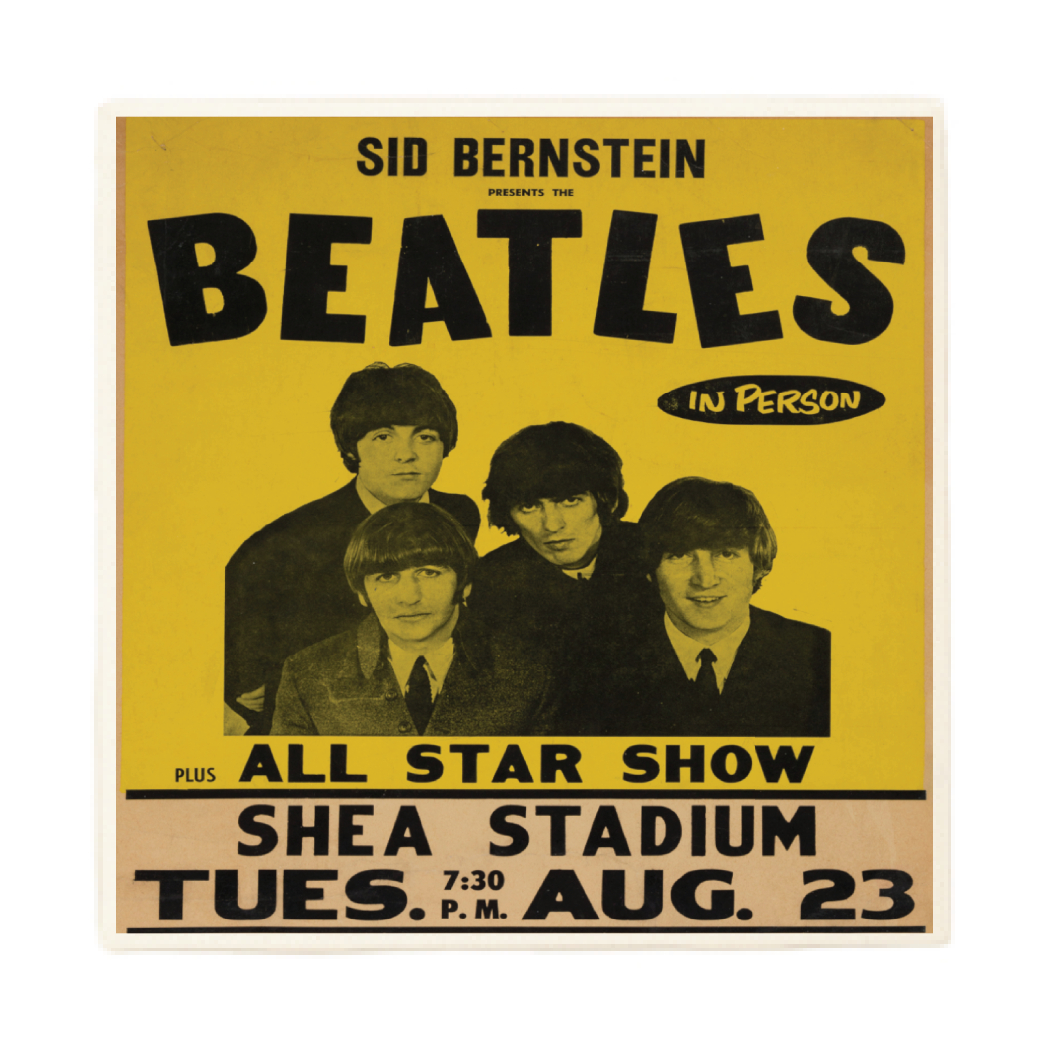 The Beatles Vintage Ticket Poster Coaster