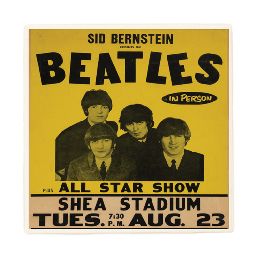 The Beatles Vintage Ticket Poster Coaster