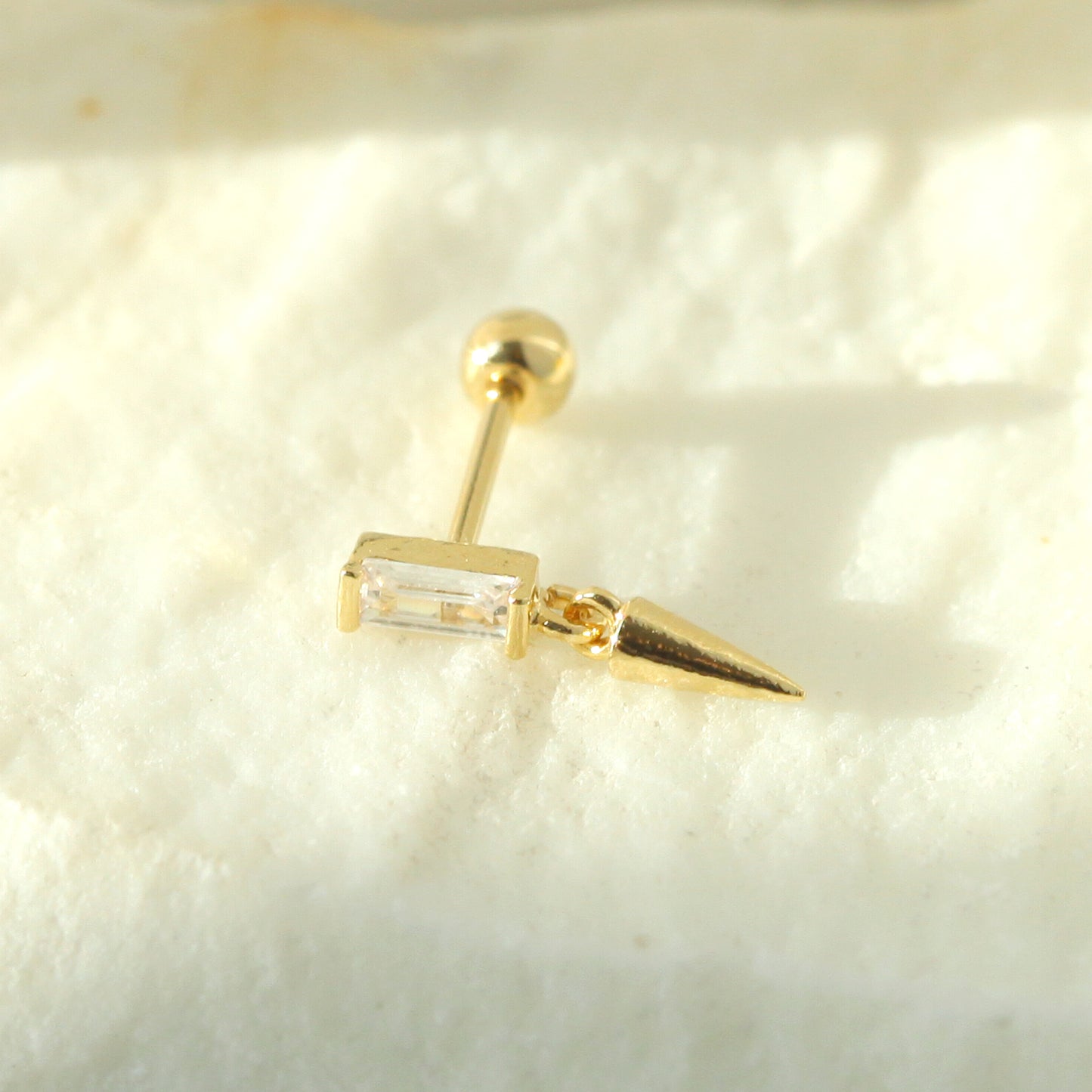 Tiny Cornucopia Screw Back Earring