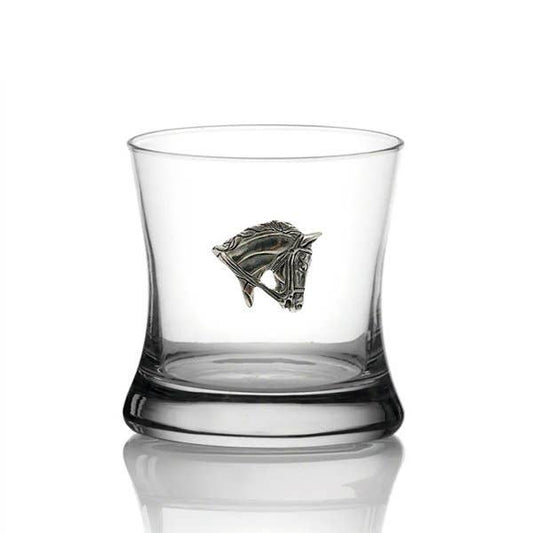 Menagerie Horse Head Modern Rocks Glass/Tumbler