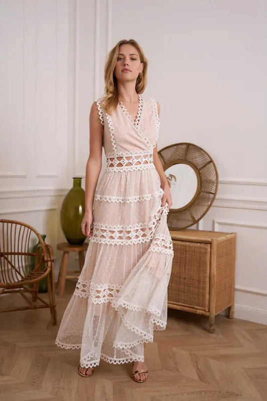 Ellie Long Lace Dress