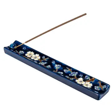 Hand painted Ceramic Incense Holder 9 Inch