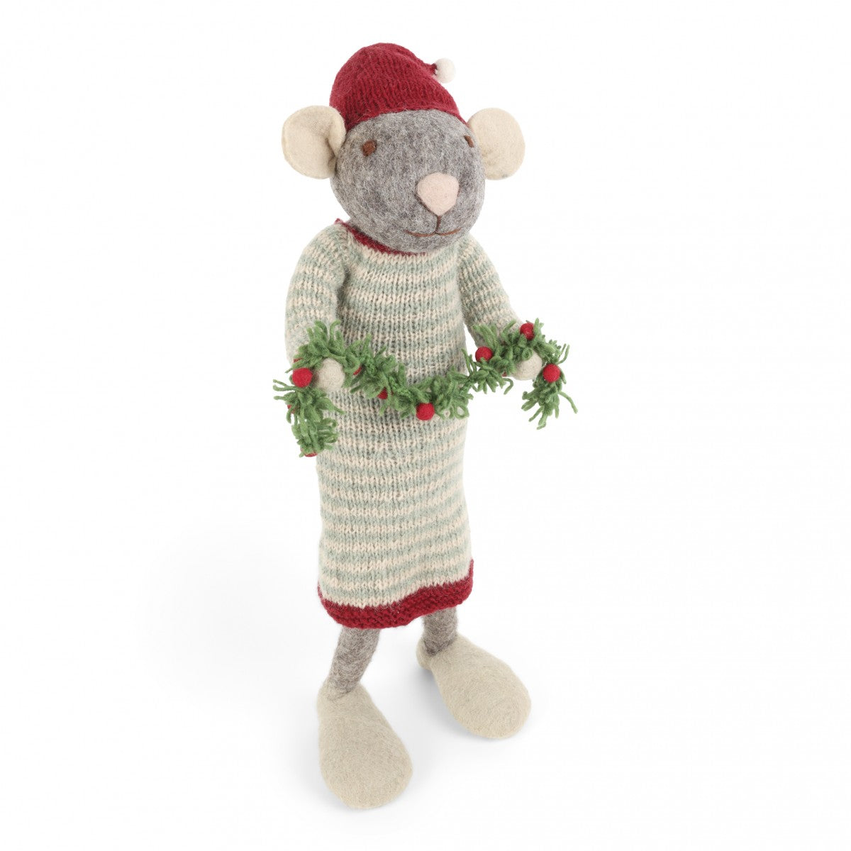 X-Large Grey Mouse with Garland