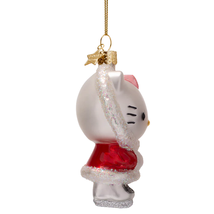 Ornament Glass Hello Kitty Skating
