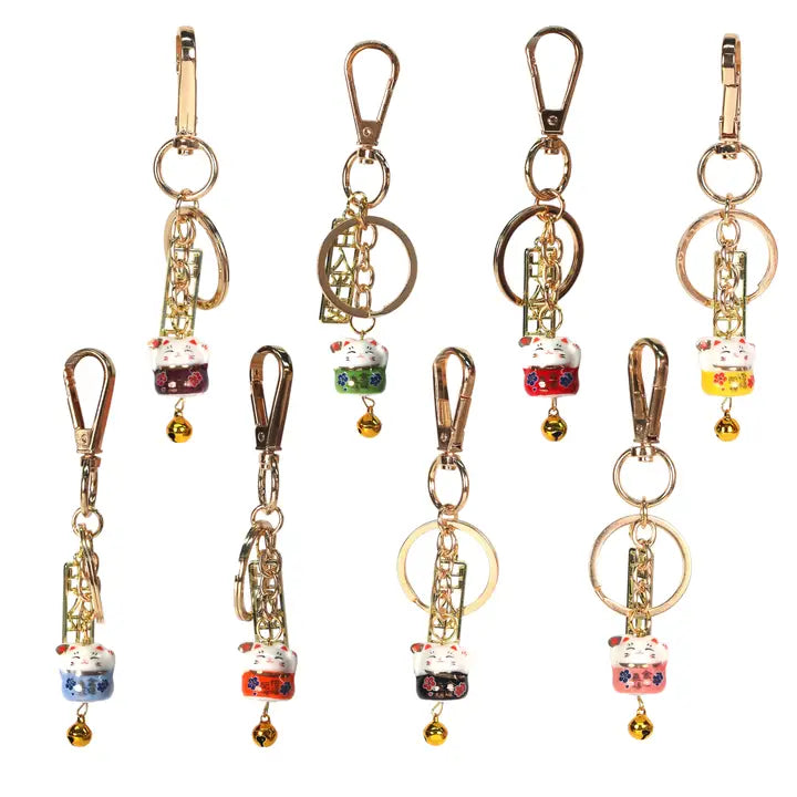 Mini Lucky Cat Keychains | Assorted