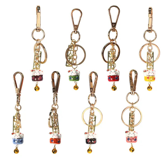 Mini Lucky Cat Keychains | Assorted