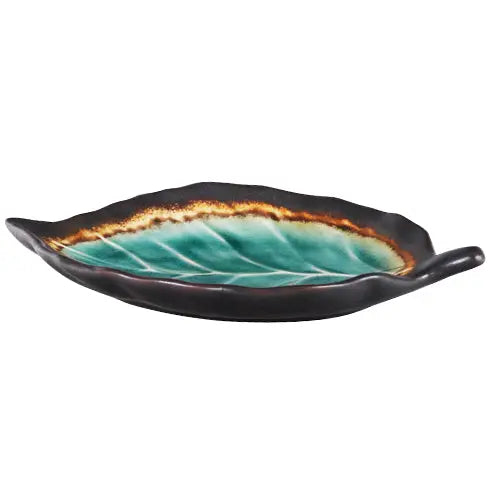Midori Kanyu | Leaf Shaped Porcelain Plate