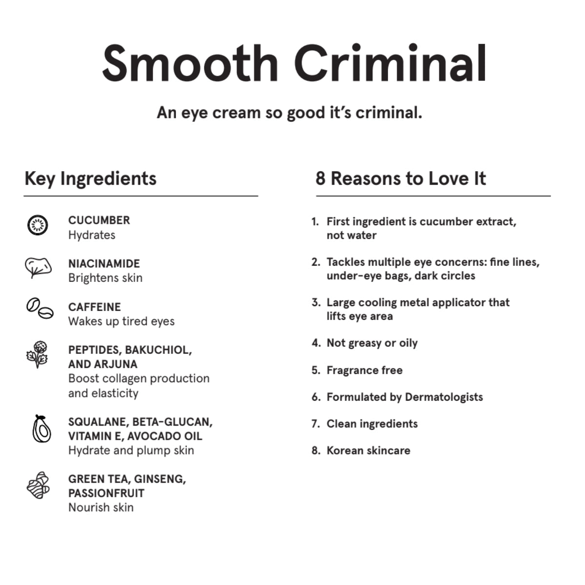 Smooth Criminal Age Defying Eye Serum