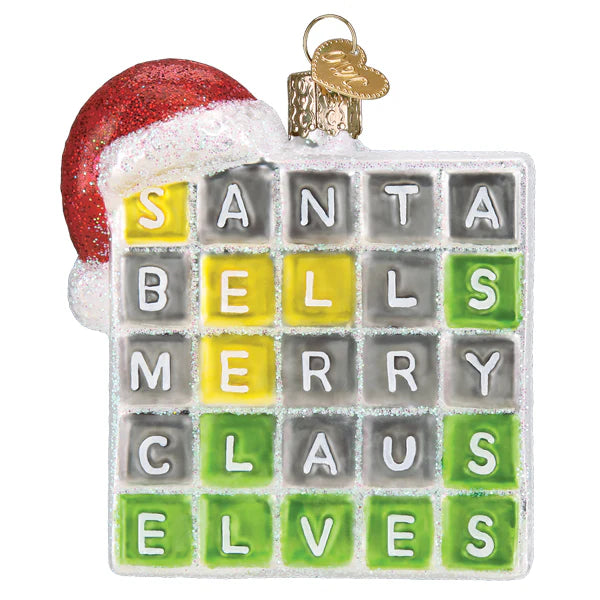 Merry Words Ornament