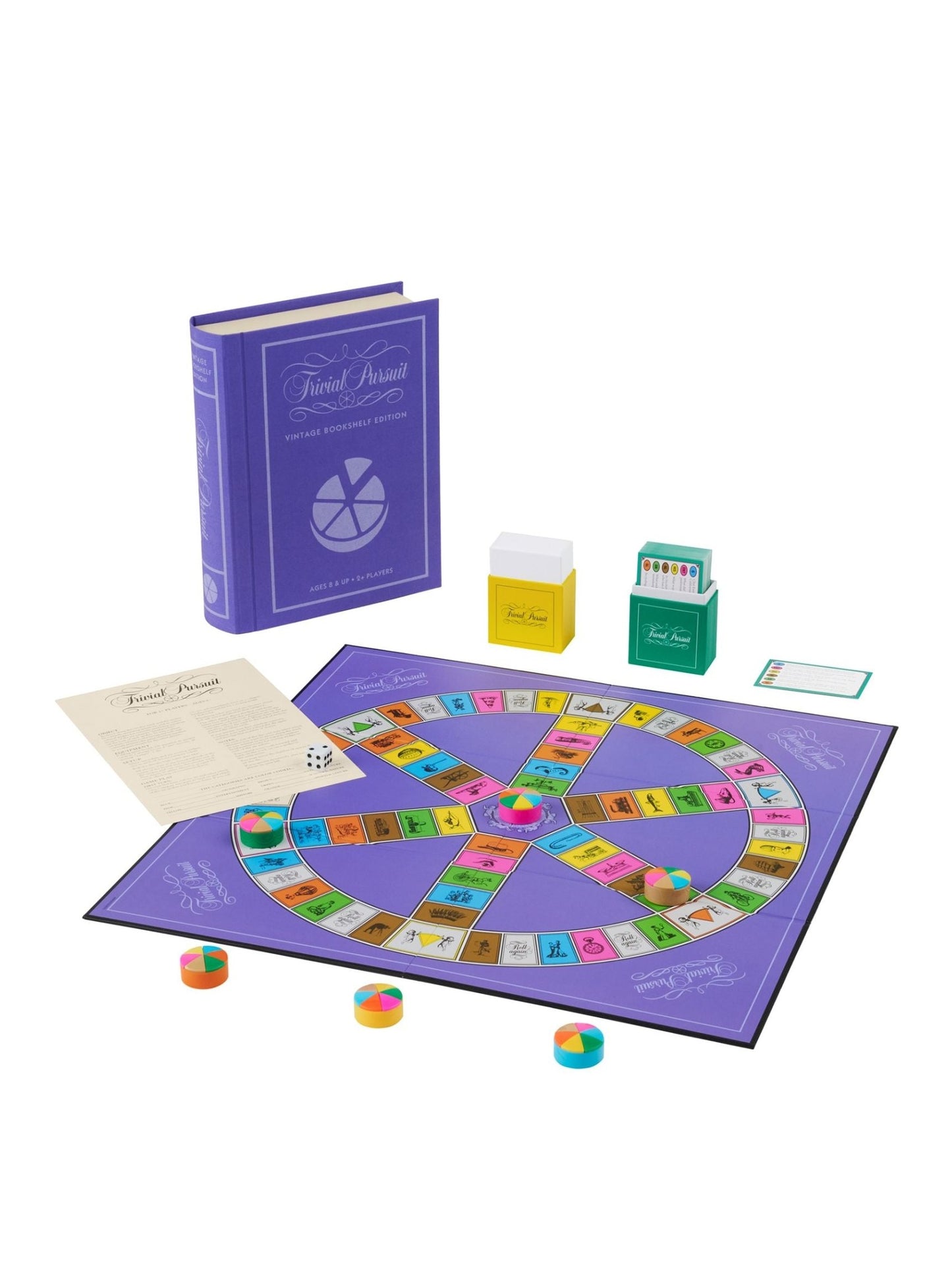 WS Game Company Trivial Pursuit Vintage Bookshelf Edition