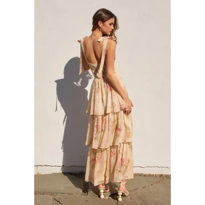 Have My Heart Corset Layered Maxi Dress