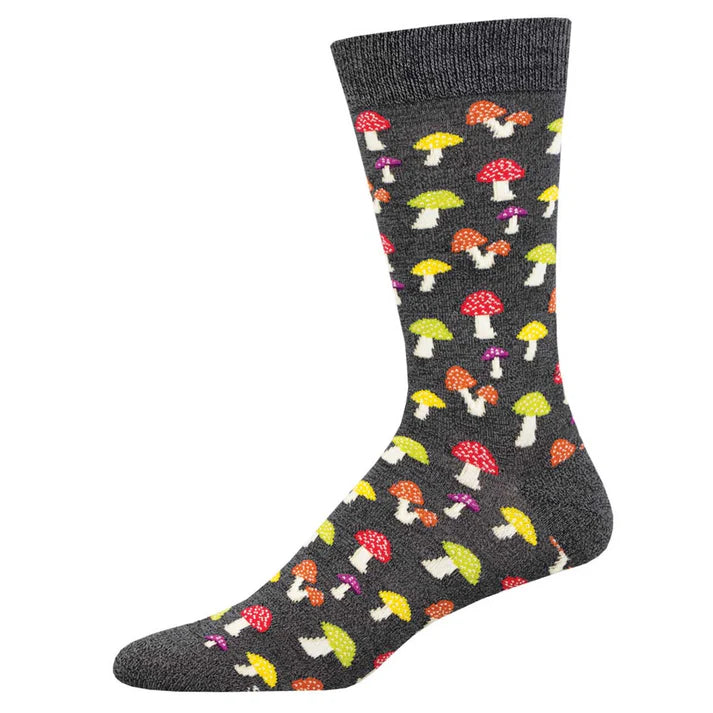 Colorful Caps Charcoal Heather Socks