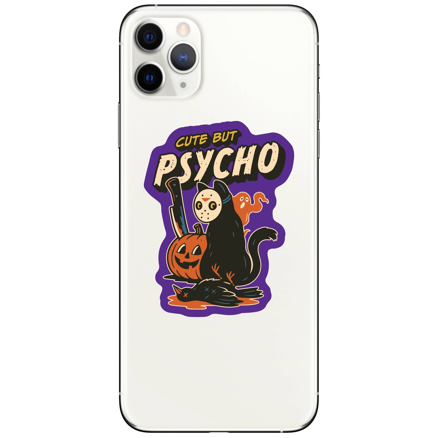 Halloween Fall Cats Humor Pets High Quality Vinyl Sticker