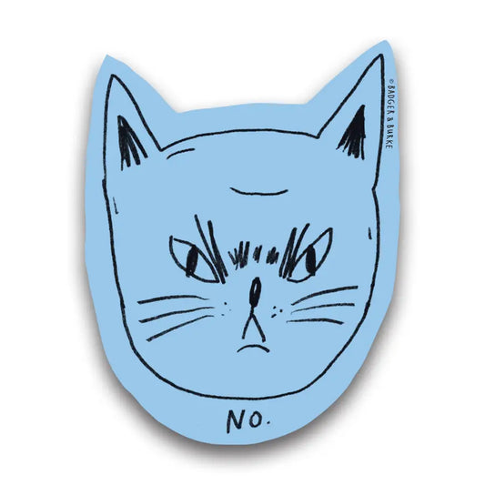 Snitty Kitty "No" Sticker