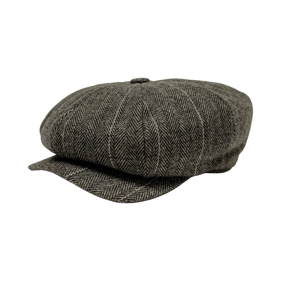 Wool Polyester 8 Panel Newsboy Cap- Style Argo
