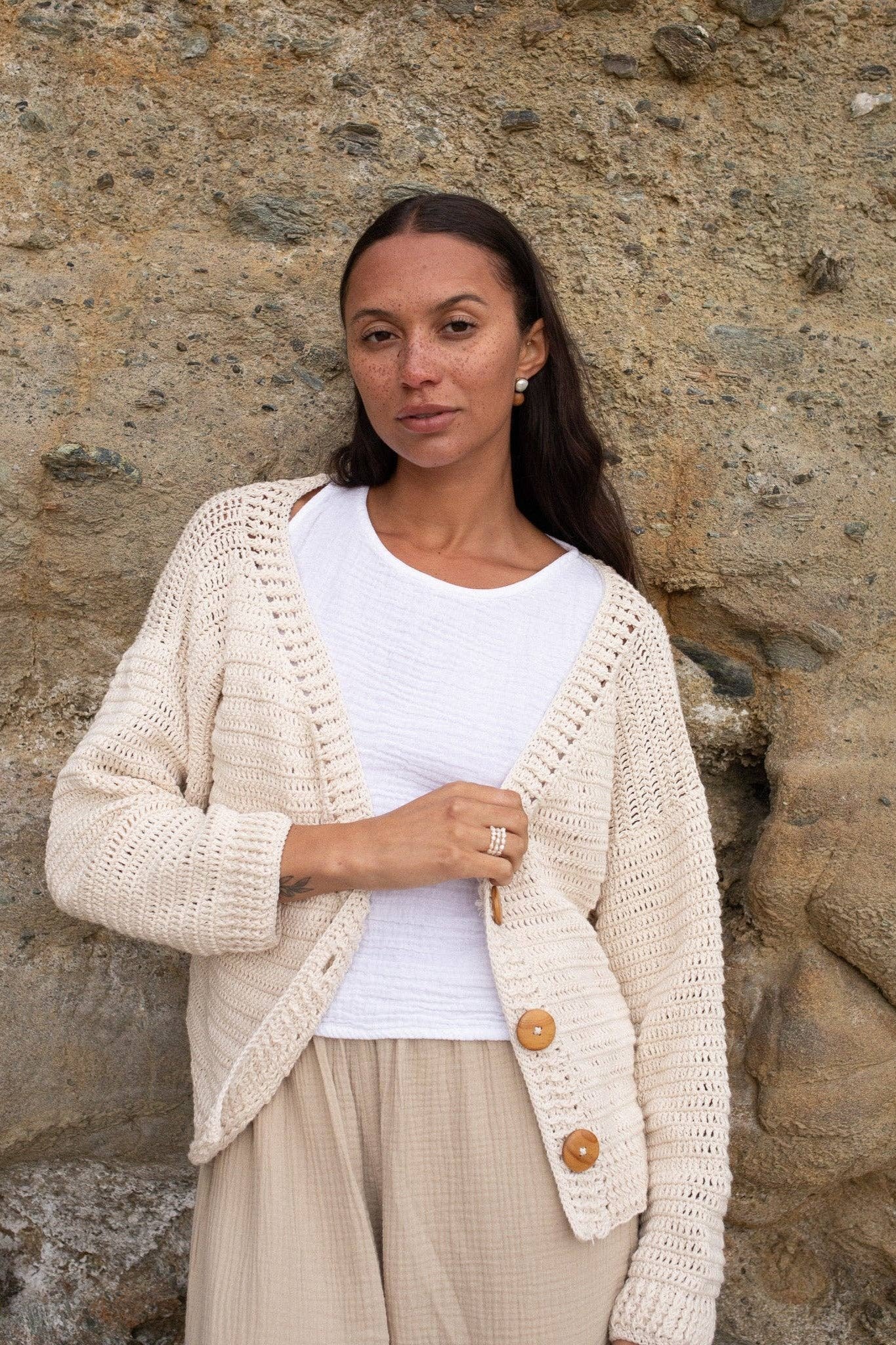 Nora Crochet Cardigan