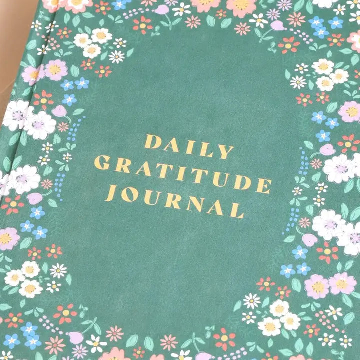 Green Floral Daily Gratitude Journal