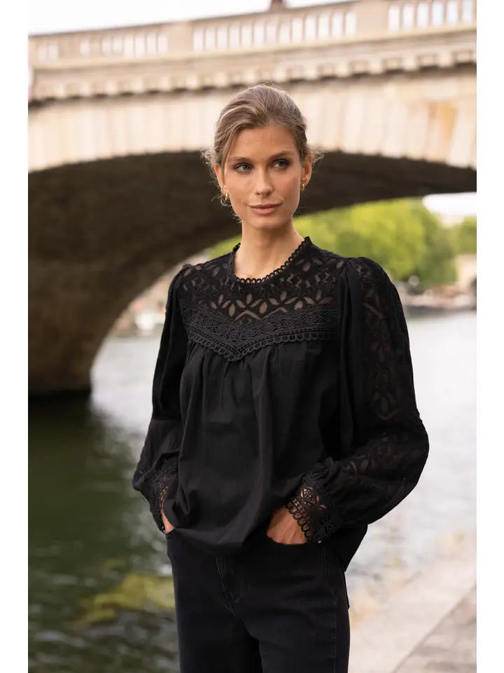 Philippa Cotton & Lace Blouse