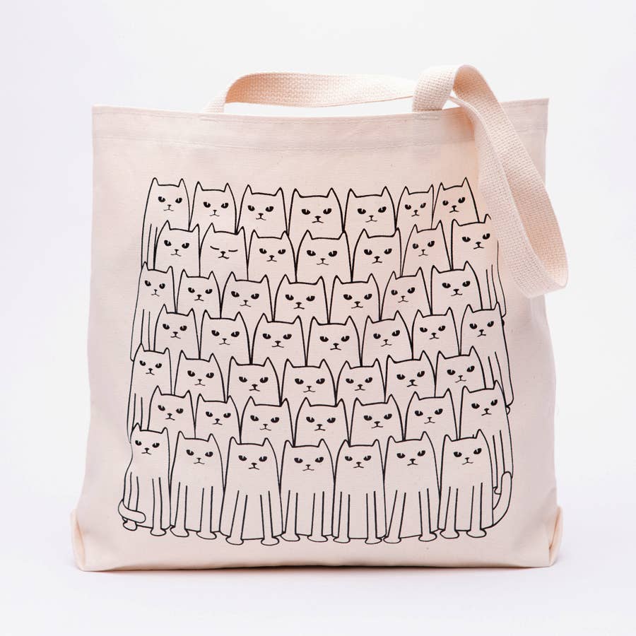 Cat Canvas Tote Bag