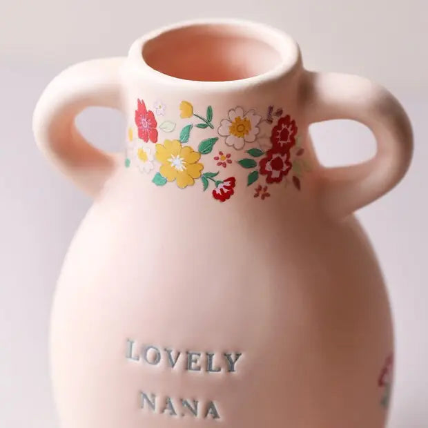 Large Ceramic Lovely Nana Floral Vase,