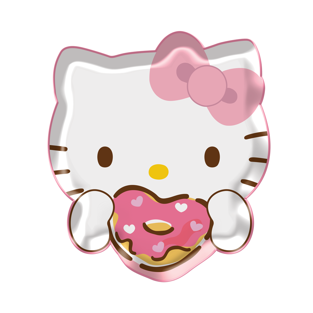 Hello Kitty Eating Heart Donut Sculpted Ceramic Spoon Rest