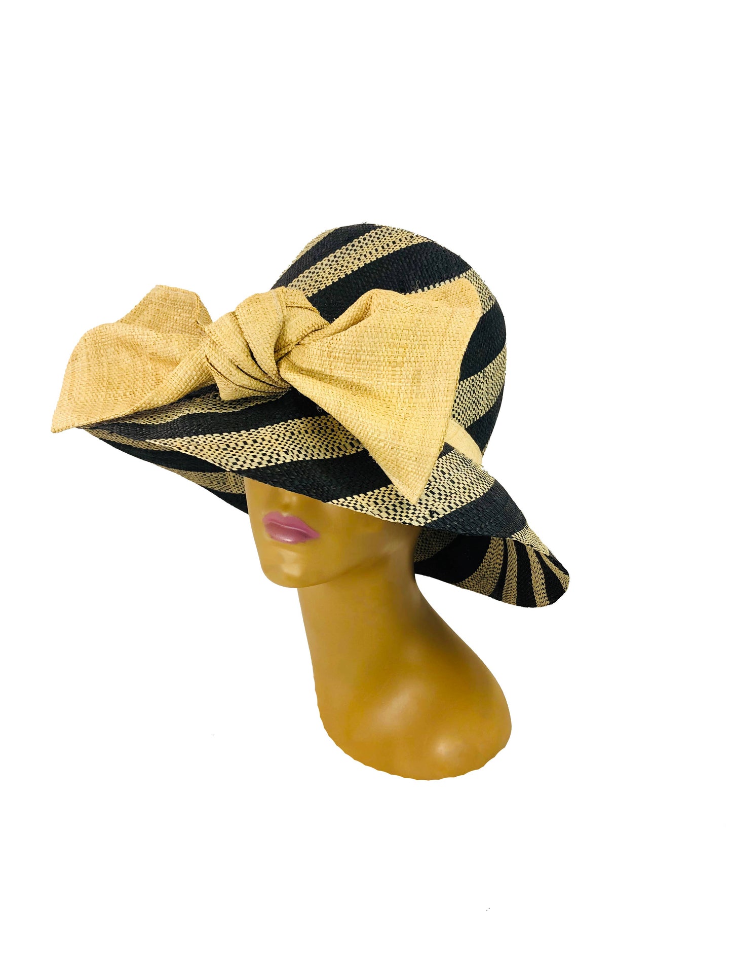 3" Brim Cara Straw Hat with Big Bow