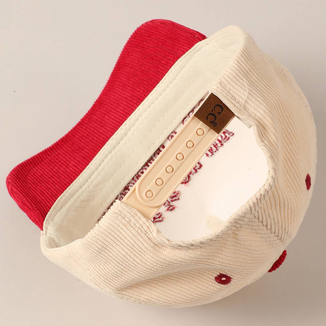 Put it on my husband's tab Two-Tone Corduroy Cap