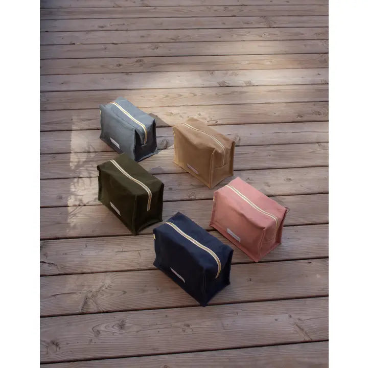 Toiletry Bag Cube in Organic Cotton Canvas