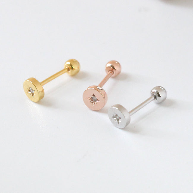 SP-31 Tiny Star Screw Back Earring