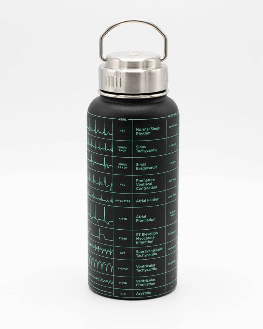 Heartbeat 32 oz Steel Bottle