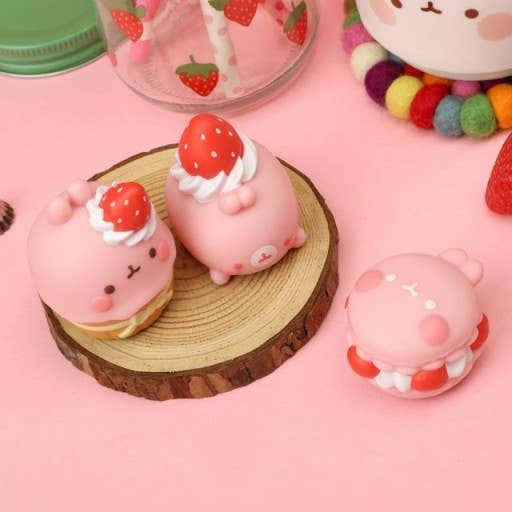 Molang loves strawberries Random Figure Box