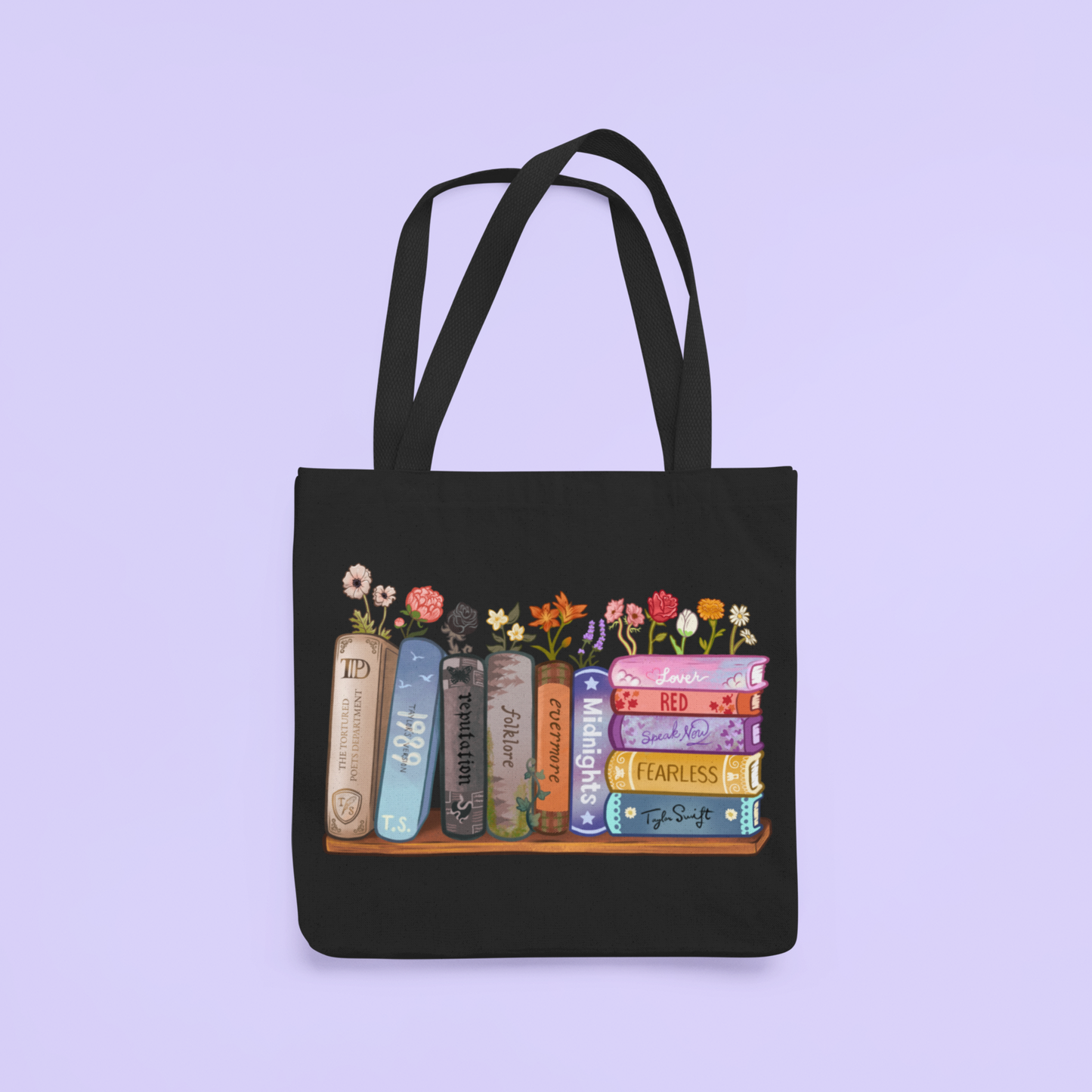 Taylor Swift Eras Bookshelf Tote Bag