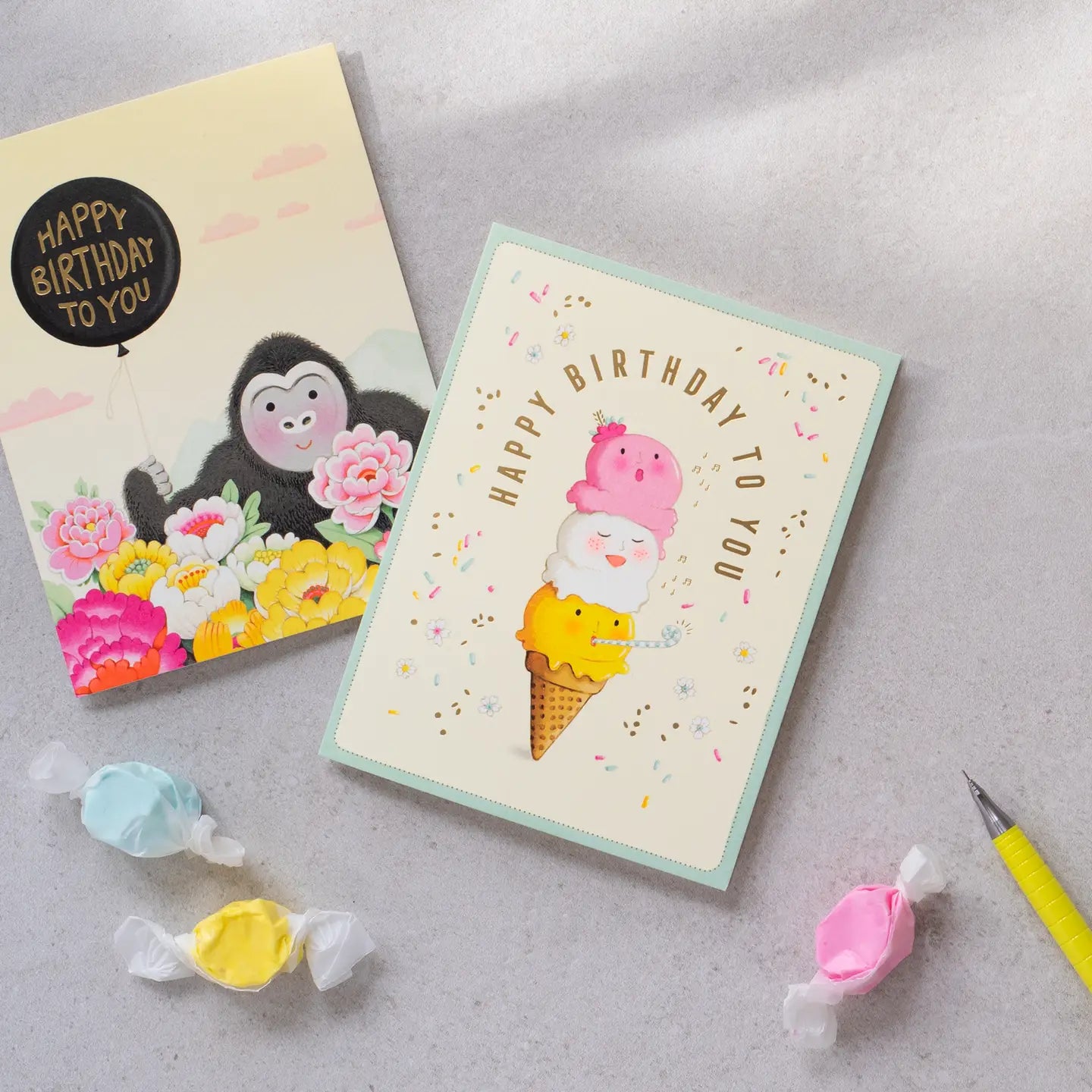 Singing Ice Cream Birthday Greeting Card