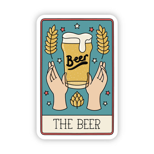 "The Beer" Tarot Card Sticker