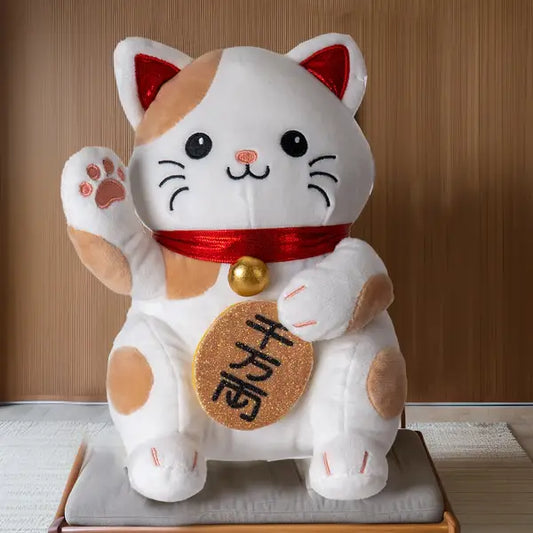 Maneki Neko Lucky Cat Squishable Plush