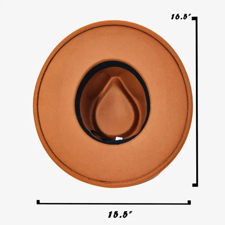 Double Belt Strap Fedora Hat