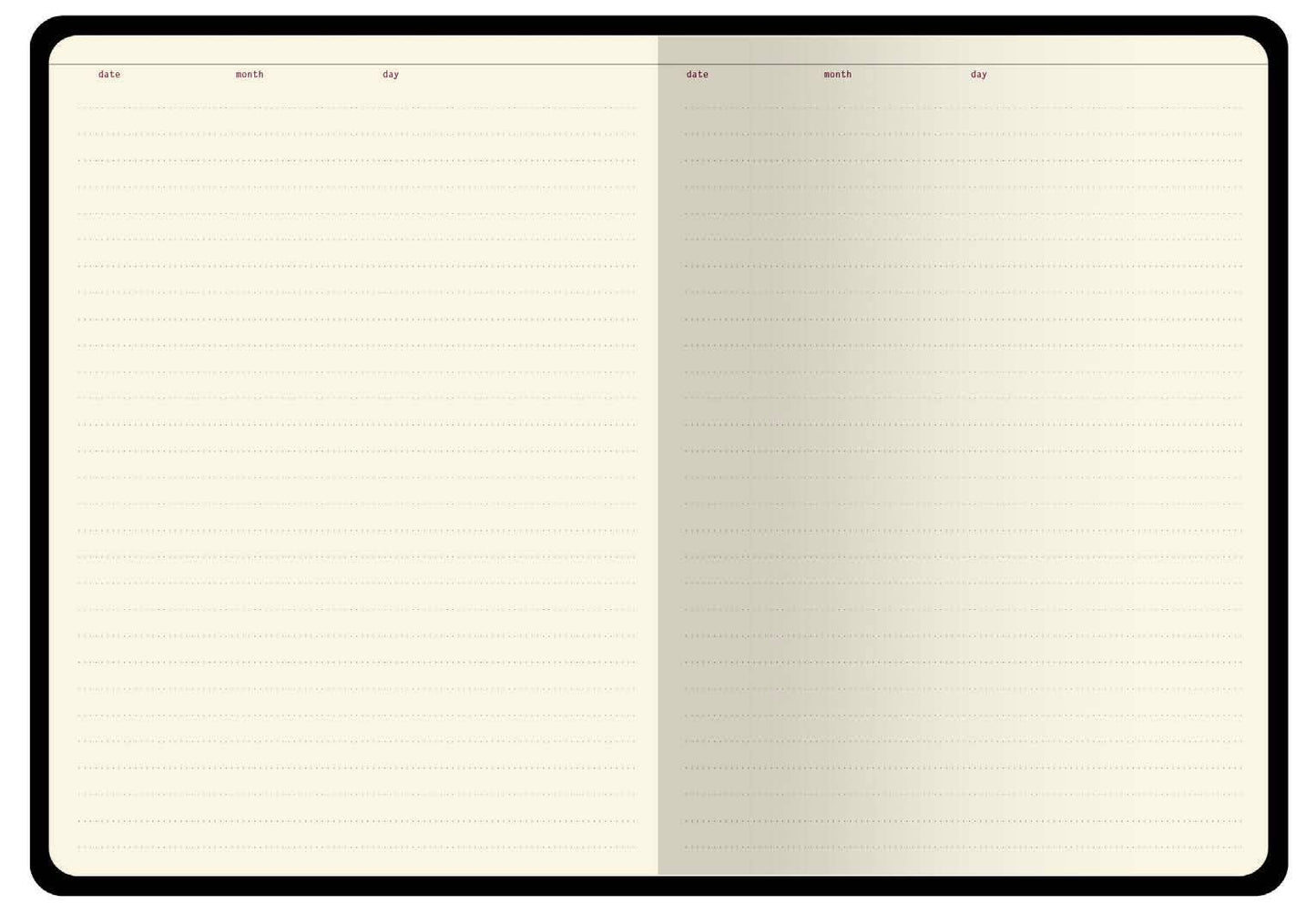 A5 Vegan Leather Hardcover Daily Planner | Greens and Flowers