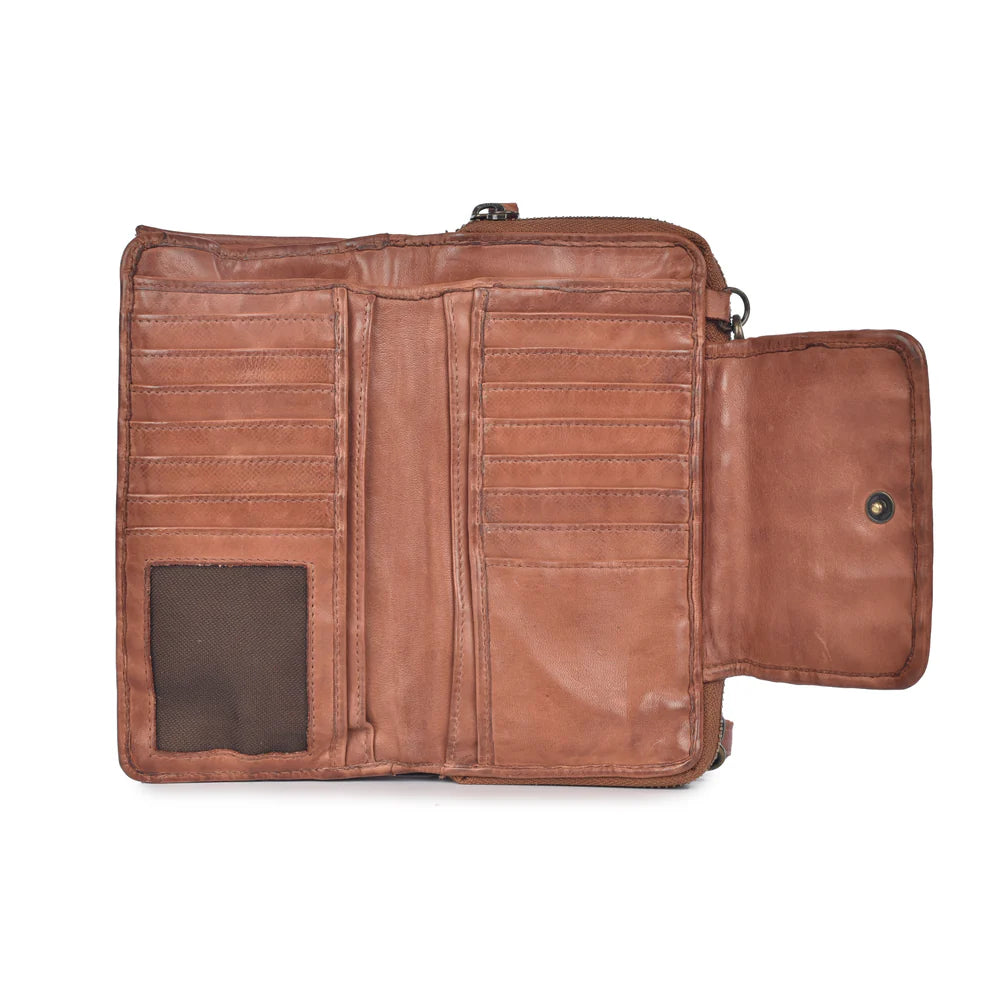 LUSSO Washed Leather Wallet