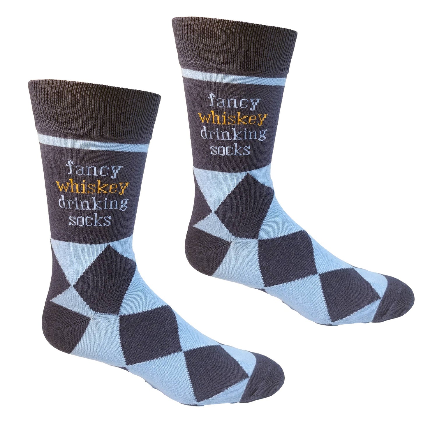 Fancy Whiskey Drinking Men's Socks