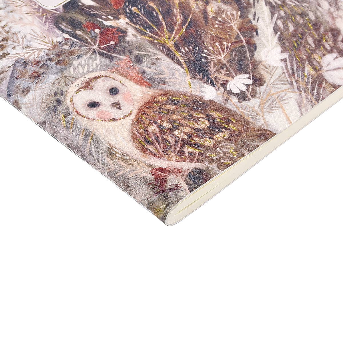 Vegan Leather A5 Notebook - Owls 