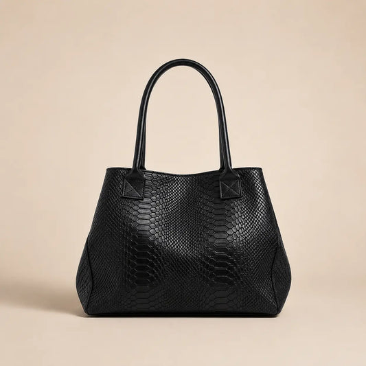 Lola – Italian Python-Embossed Leather Bag